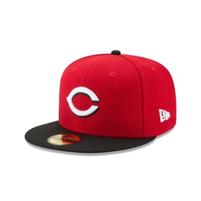 Cincinnati Reds Gorra | New Era MLB Authentic Collection 59fifty Fitted Cap Mexico - Rojos